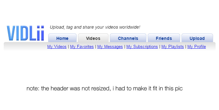 Vidlii - Header gradient