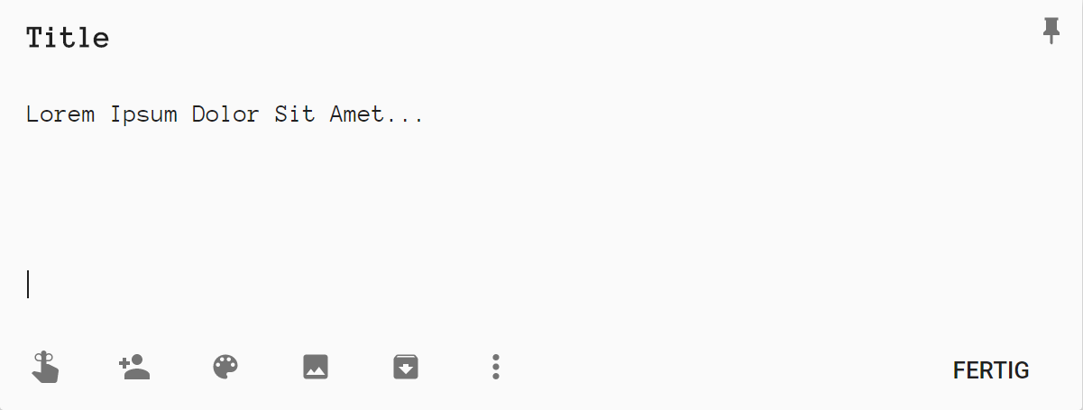 Google Keep Monospace Font