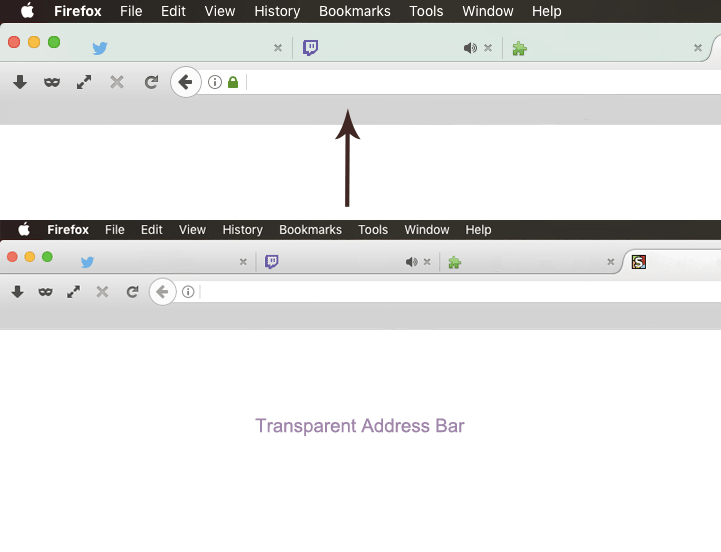 Translucent Firefox Address Bar - Mac