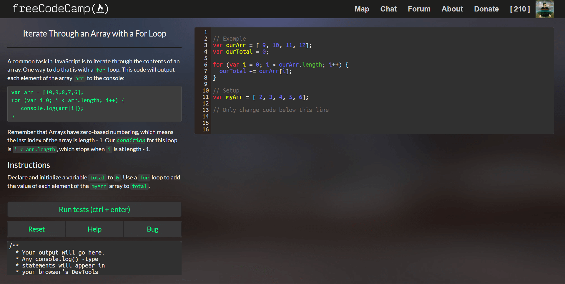 FreeCodeCamp - Dark Blurred Blast