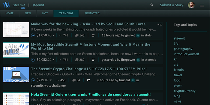 Steemit Night Mode