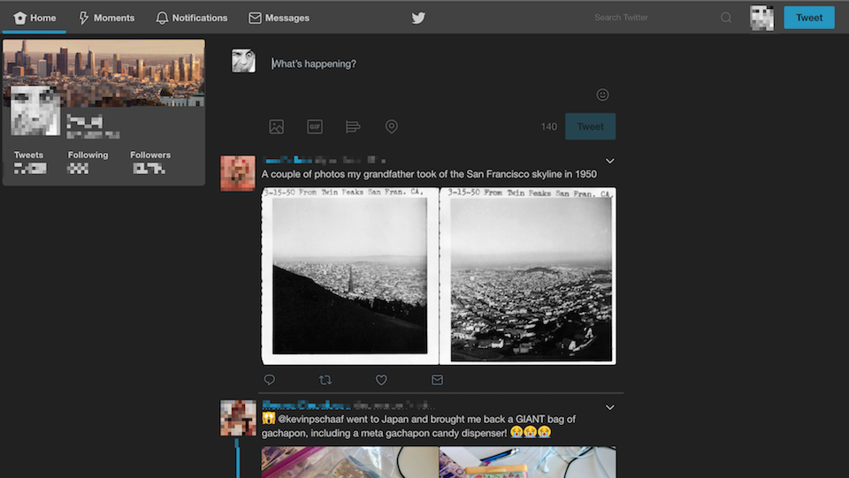 Twitter Dark + Minimal