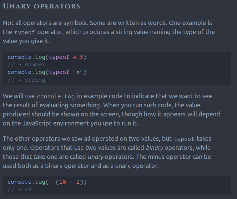 Eloquent Javascript Dark Material