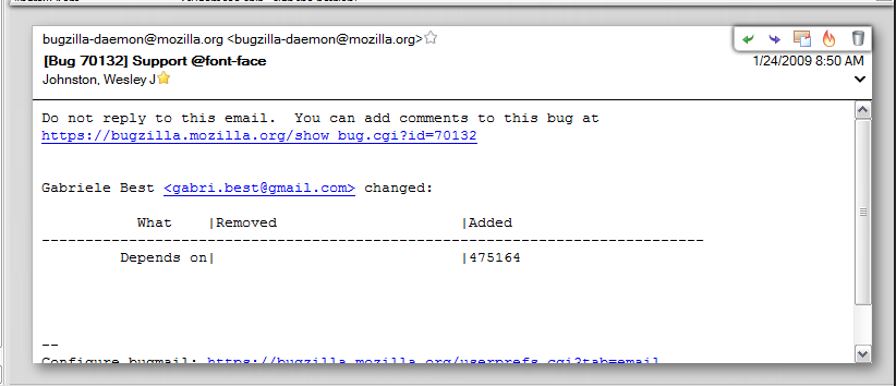 Thunderbird 3 Message Tweaks