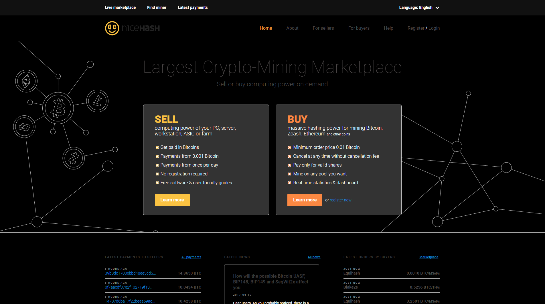 Nicehash Dark Theme