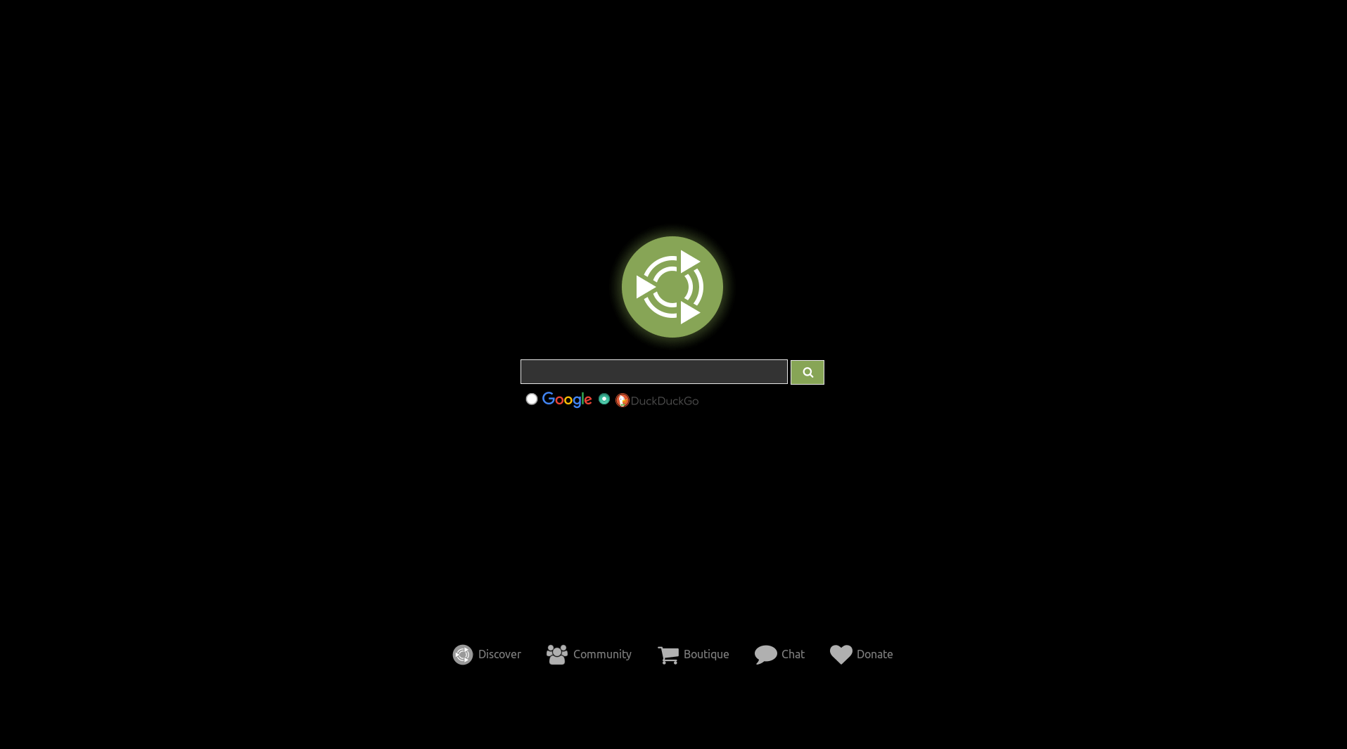 Ubuntu-Mate start Page Dark