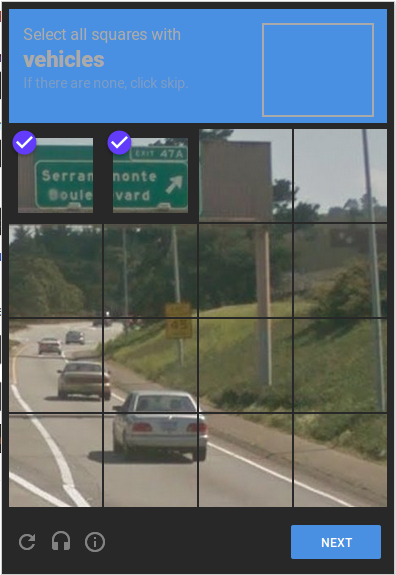 reCAPTCHA Dark