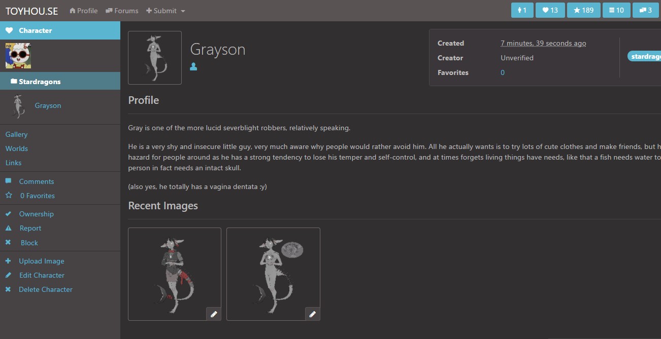 Toyhouse Grey Font for dark themes
