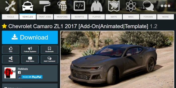 GTA5-Mods - Dark/Blue theme