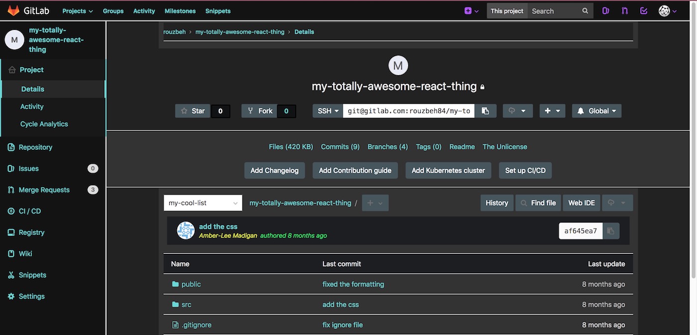 gitLAB Midnight Mariner