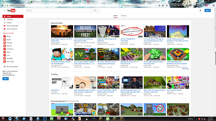 Youtube No Top Ads