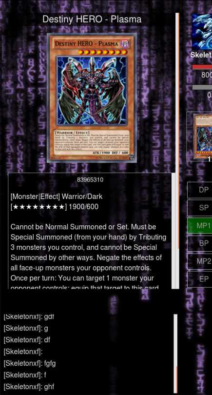 Duelingnexus chat/monster info split view