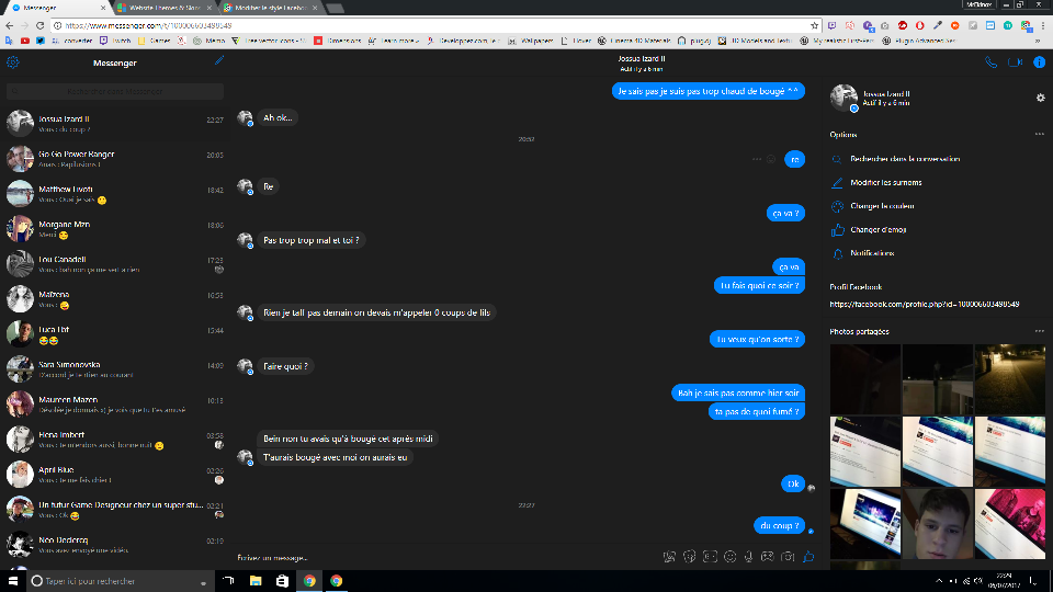 Messenger Black Material