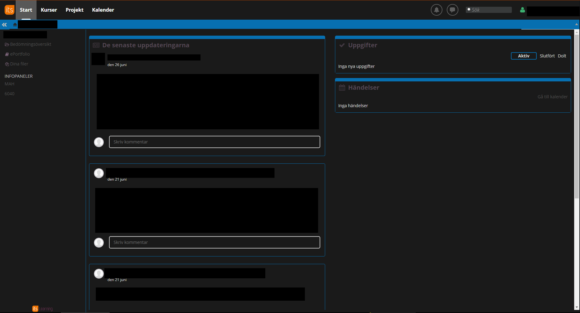 Itslearning mah dark
