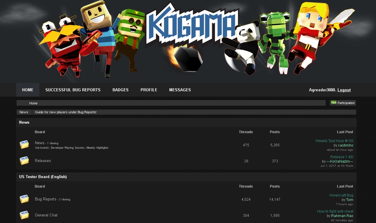 KoGaMa Forums - Dark Theme