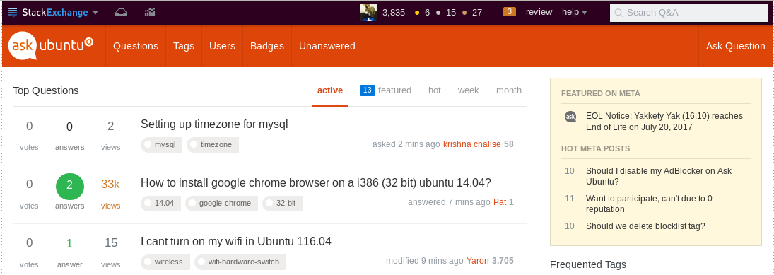 remove Ubuntu header on AskUbuntu.com