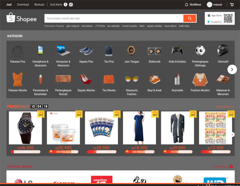 Shopee dark