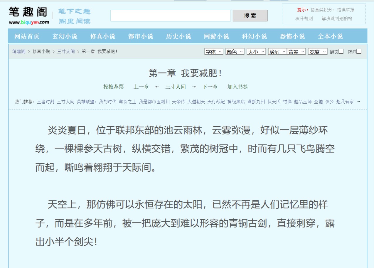 小说样式