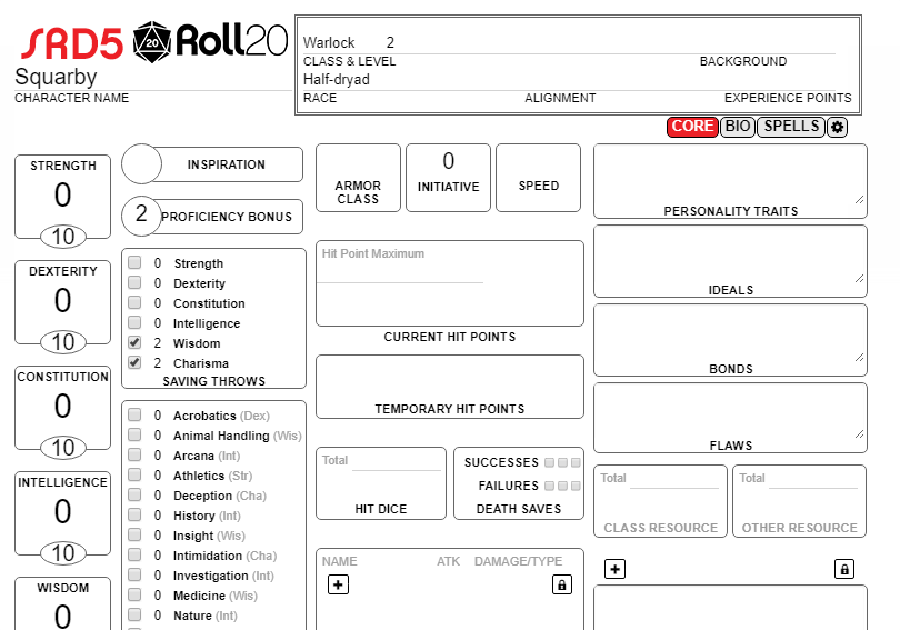 SRD5 Roll20 Fixes
