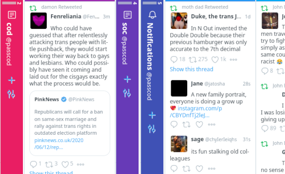 Tweetdeck: Space optimisation