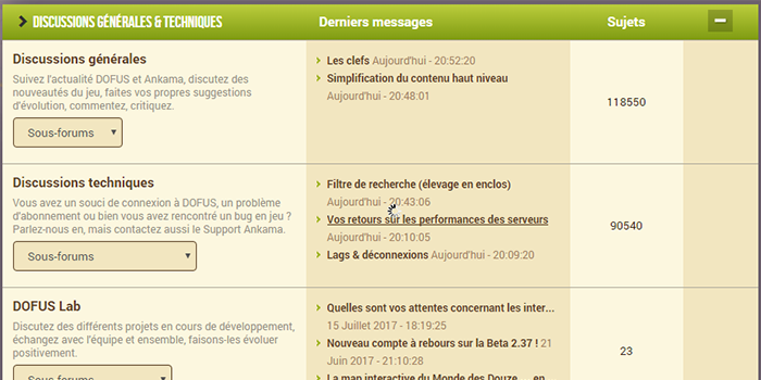 Forum Officiel Dofus