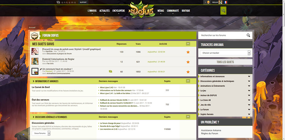 Forum Dofus - Couleurs originales + Ergonomie