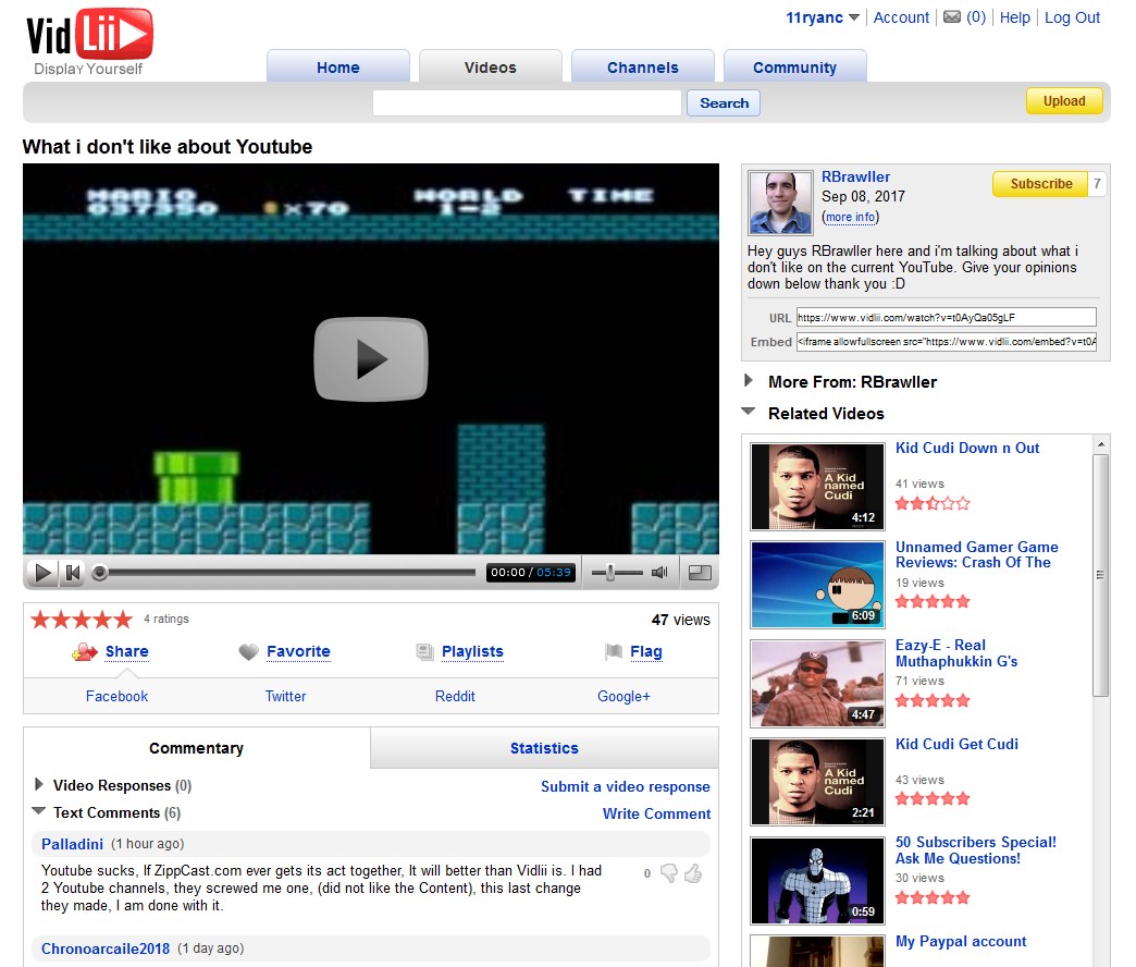 YouTube-Inspired Icon/logo for VidLii