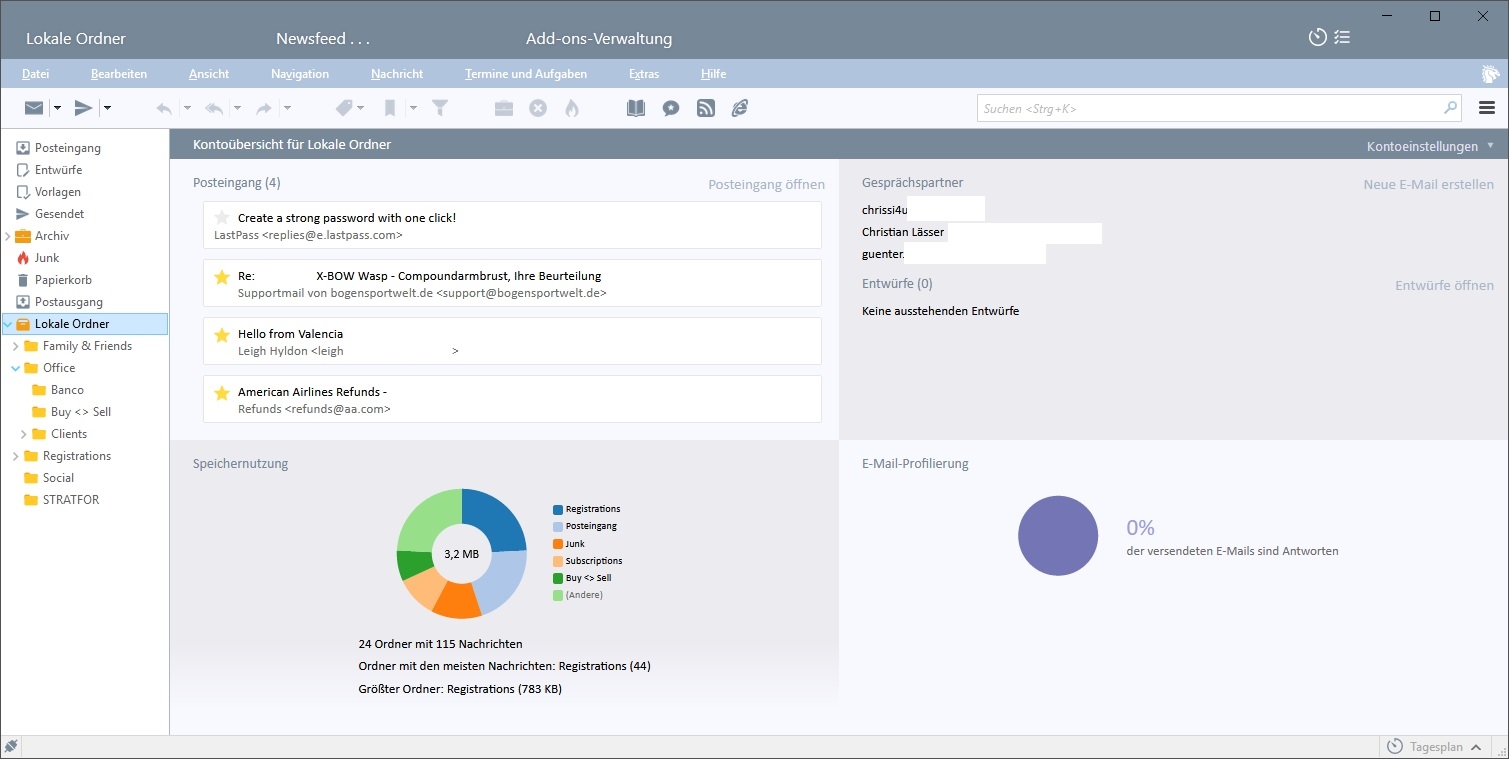 Thunderbird Chris' Mail Summaries