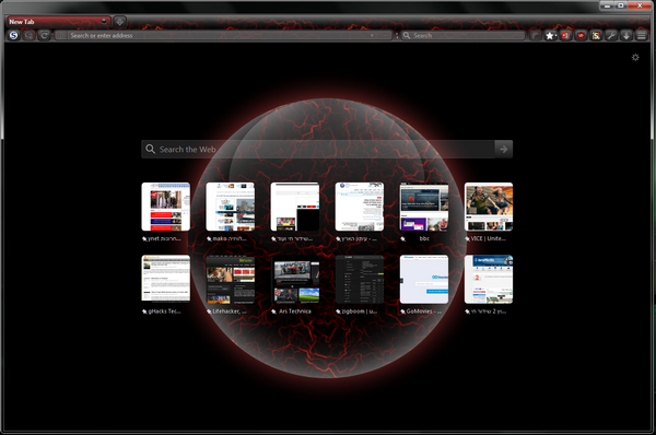 about:newtab - LavaFox & BlackFox