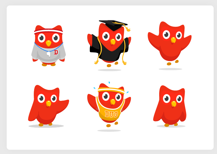 Duolingo red bird