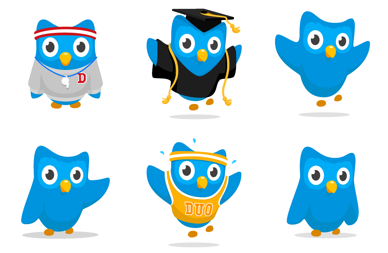 Duolingo blue bird