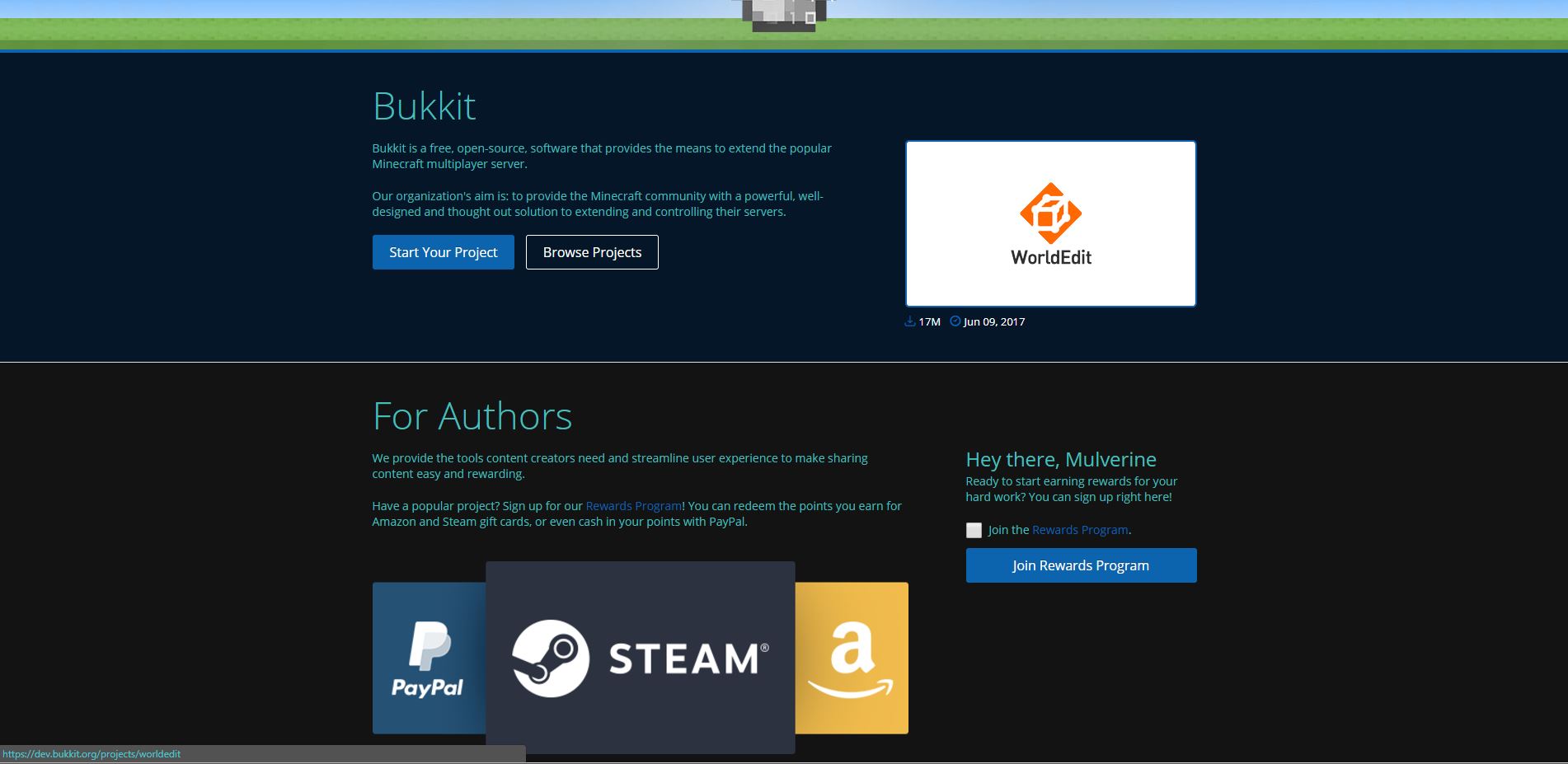 Dark Bukkit Dev Page