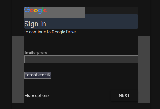 Google dark login