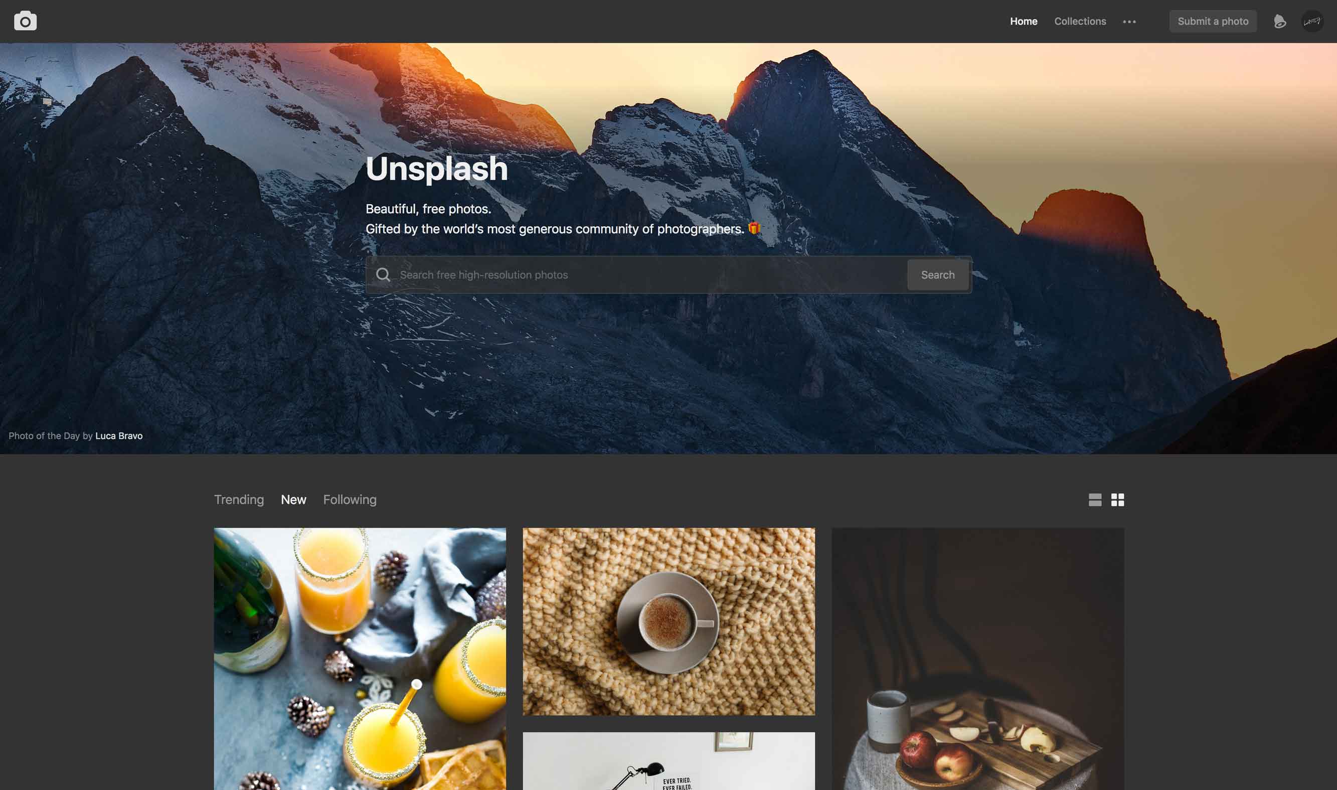 Darkroom for Unsplash