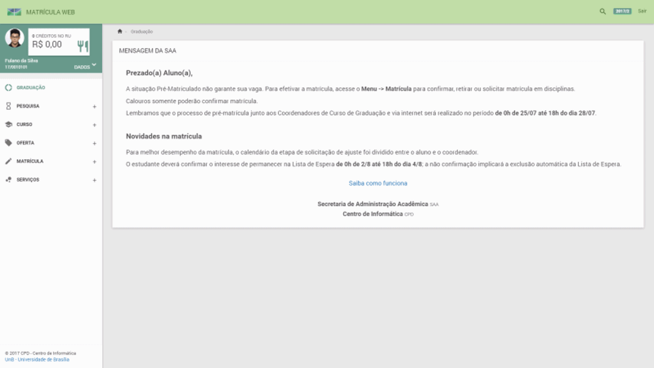 MatrículaWeb Raíz