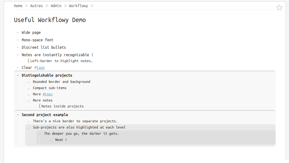 Useful Workflowy 2