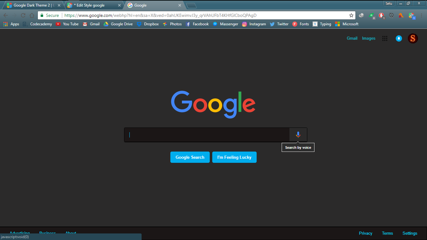 Google Night Mode