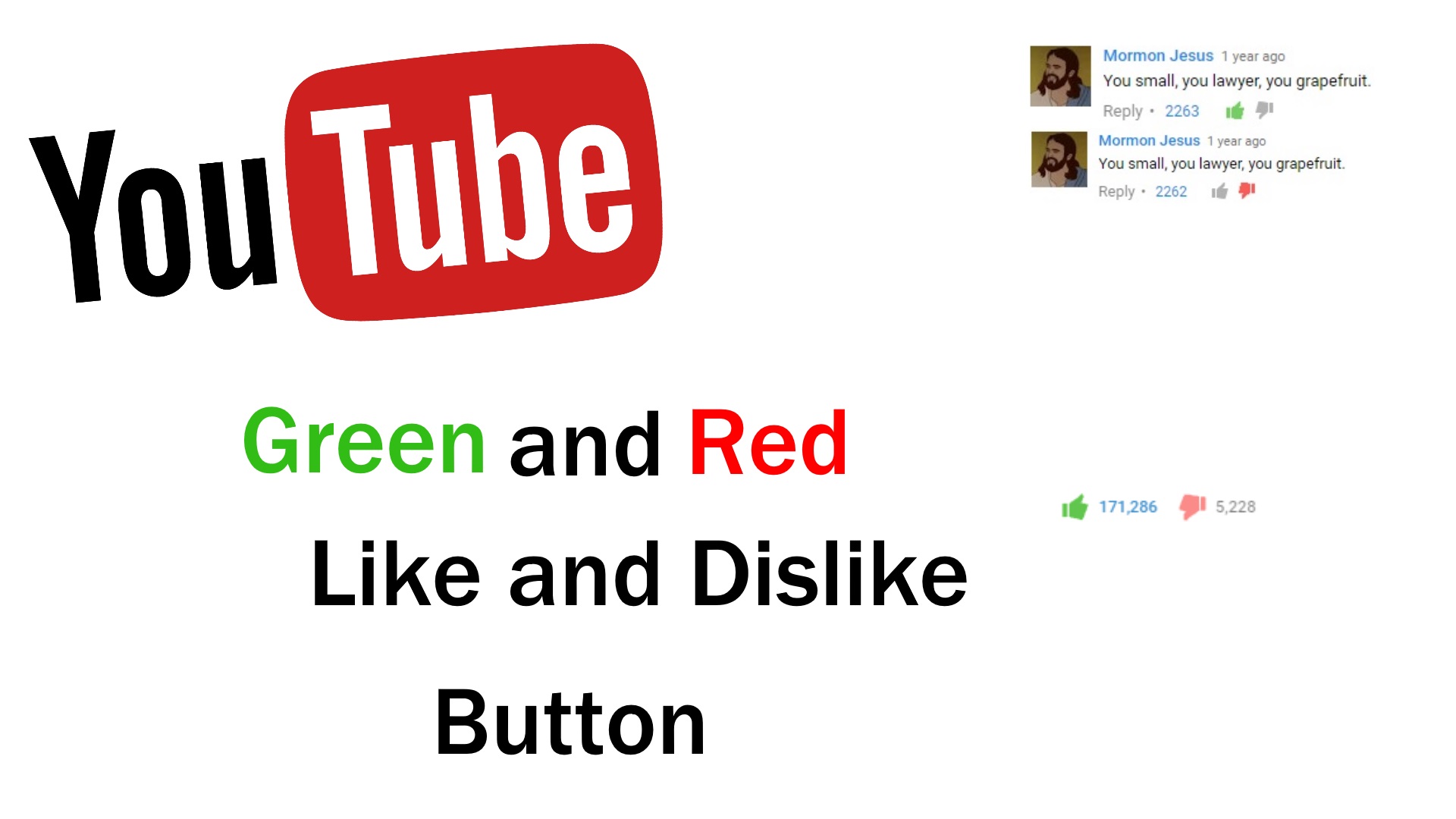 Green & Red Like Button For YouTube