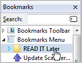 Sidebar-Bookmarks Items Highlight on Mouseover