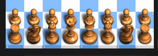 3D Blue Board for lichess