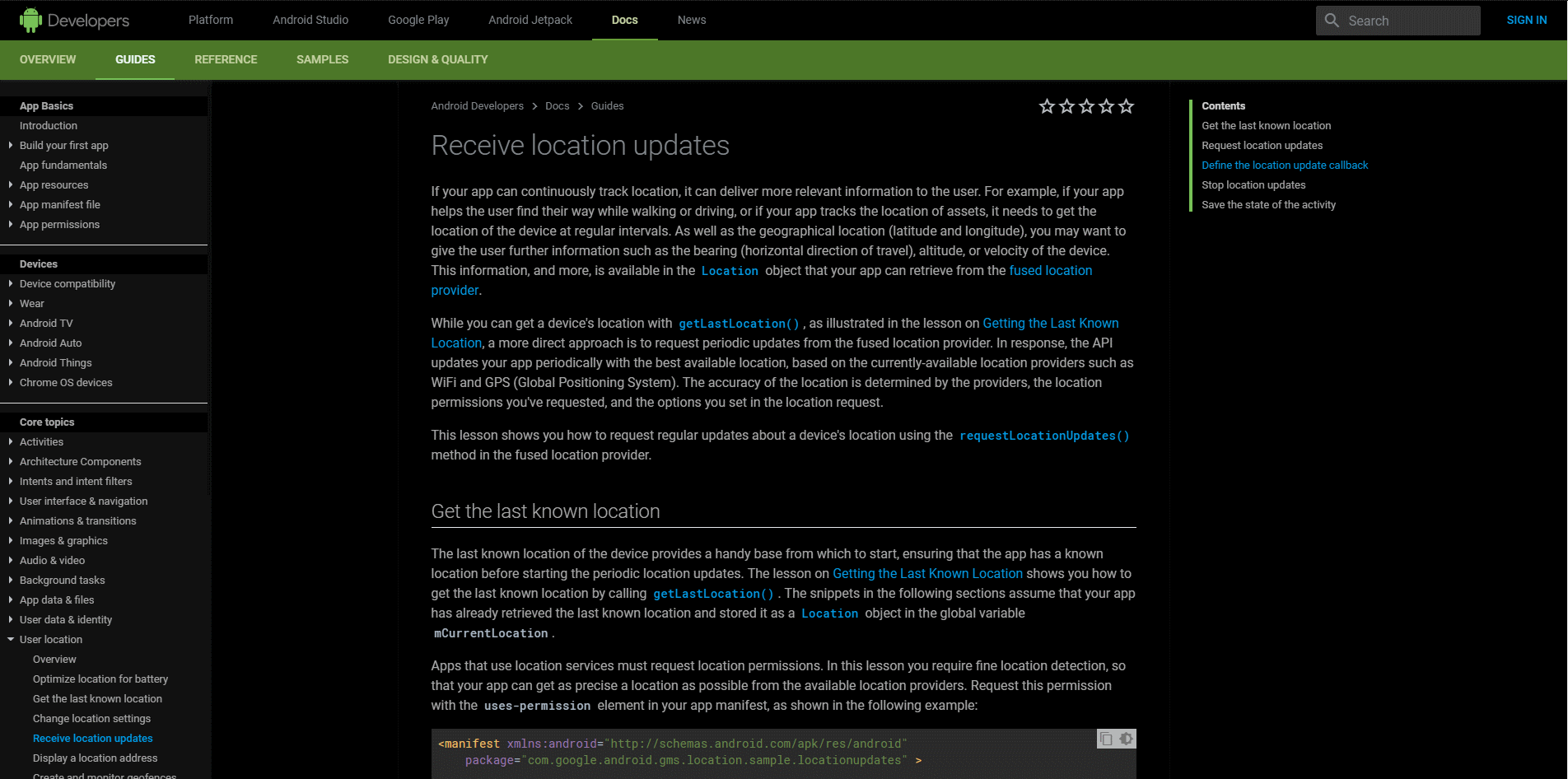 Android Developer Dark Theme