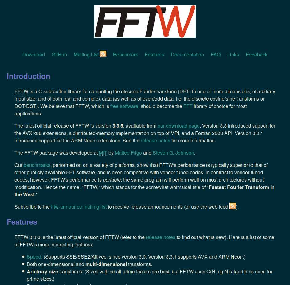 readable FFTW