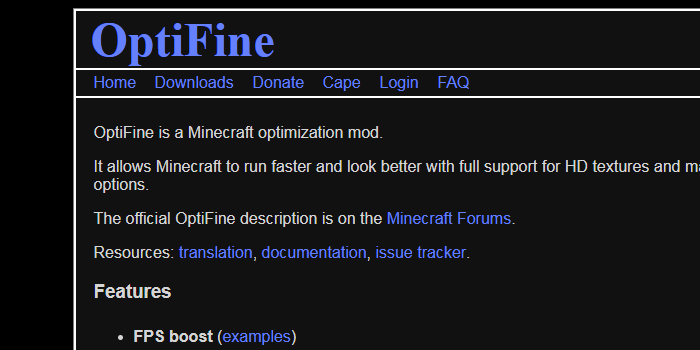 Dark Optifine
