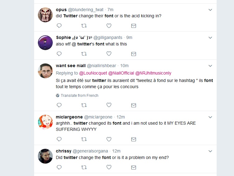 Twitter - Helvetica Font