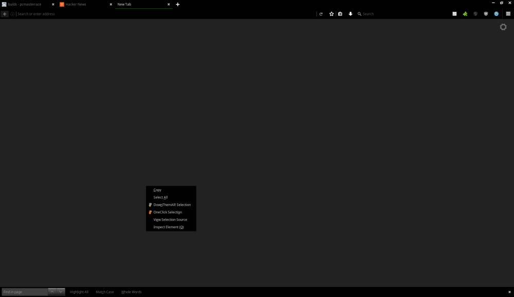 Firefox Dark Duality (Compact theme)