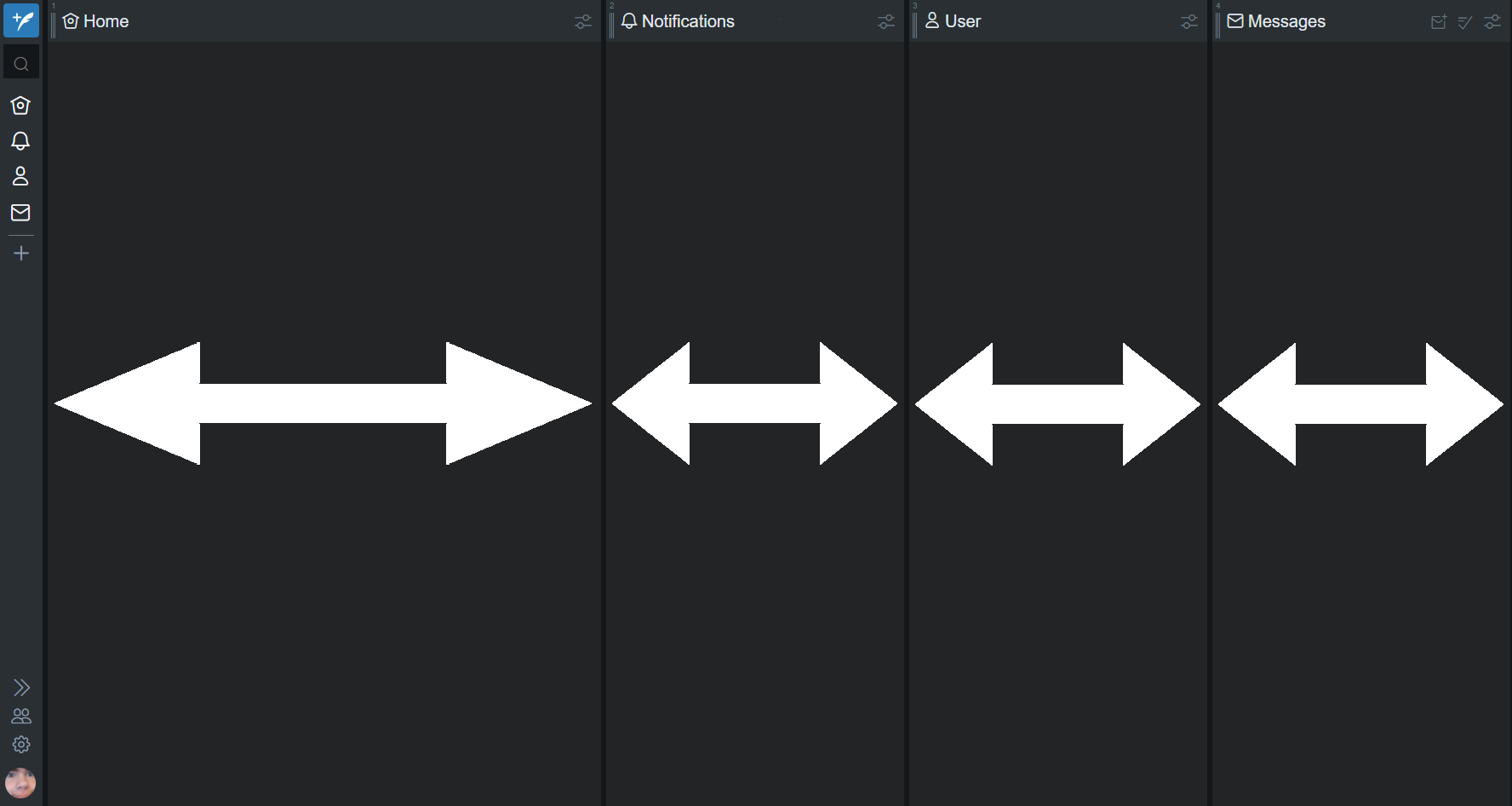 Adjustable Tweetdeck Columns