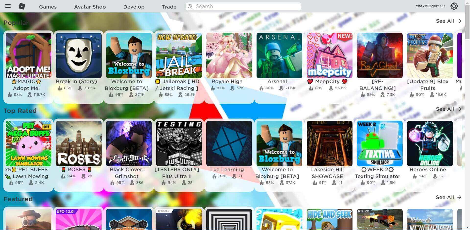Updated - Game & Script ROBLOX Background