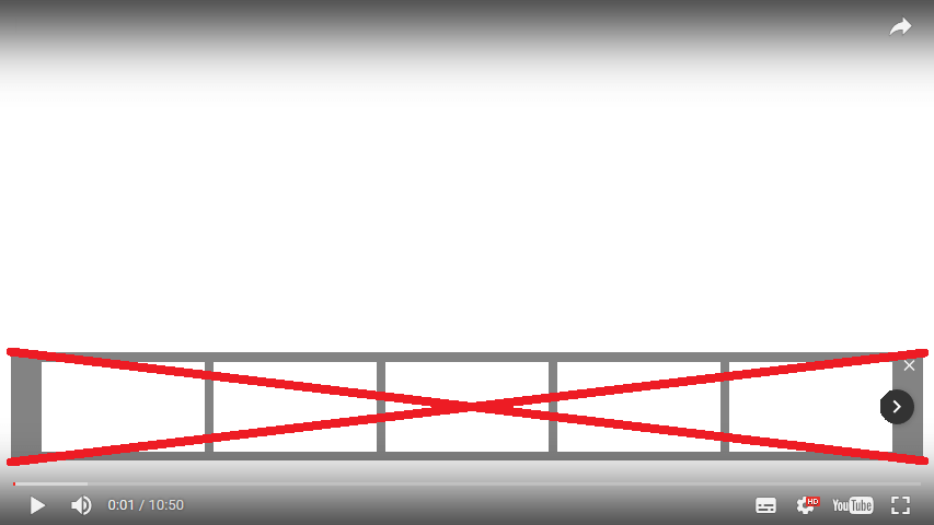 YouTube: No Pause Overlay