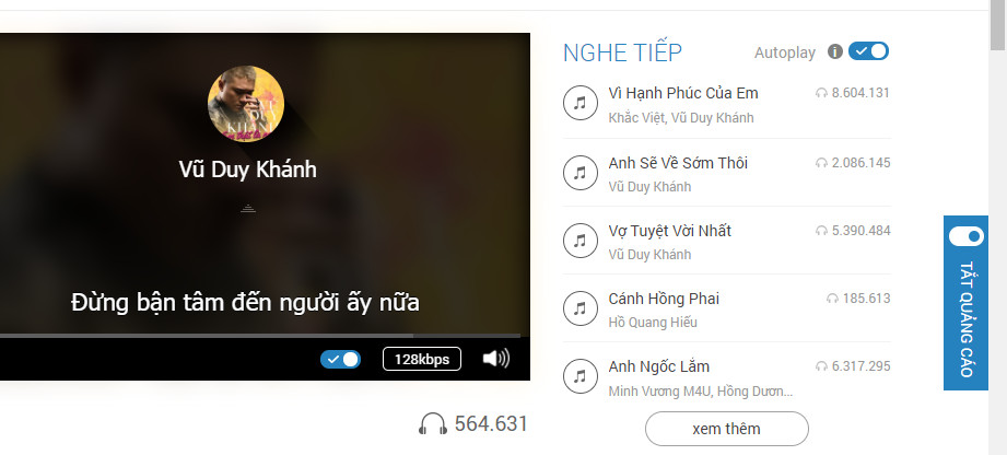 no ads nhaccuatui.com