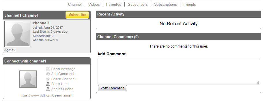 VidLii - Rounded Channel 1.0